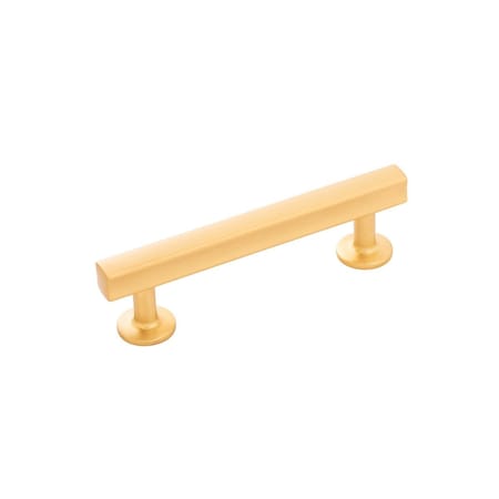 Belwith Products Belwith  96 mm Center-Center Style Drawers Pull, Brushed Gold Brass BWH077881 BGB